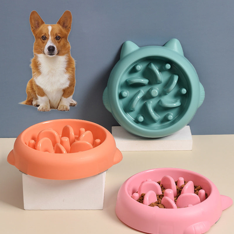 Anti-Gulping Pet Feeder Bowl