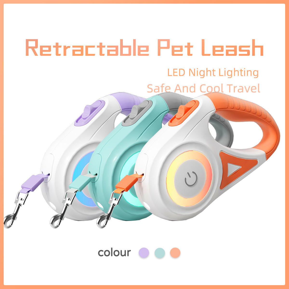 Retractable Dog Leash Light